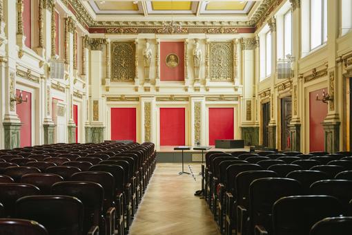 Interior view of the Ehrbar Hall